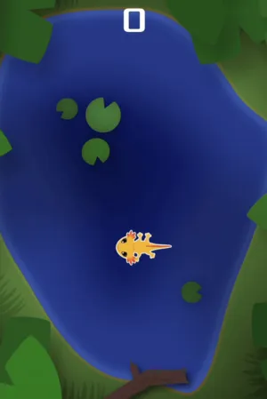 A gif of the gameplay for "Save the Axolotl"